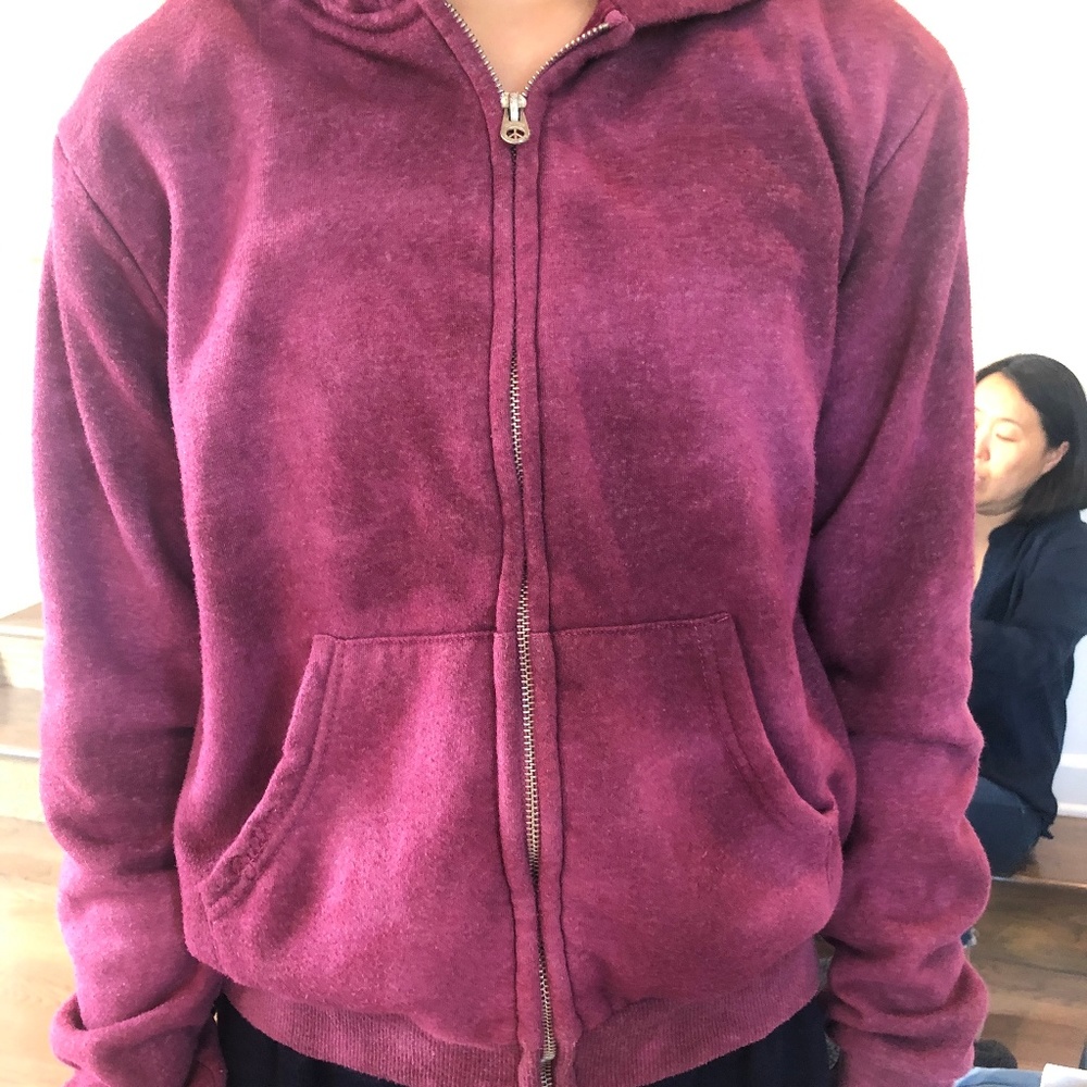 Butter sweatshirt (burgundy tie dye)